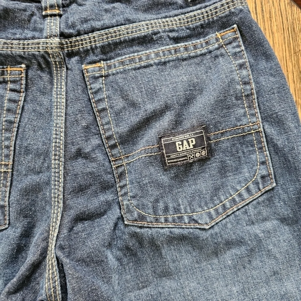 Gap Super Loose Dark Wash Straight Cut Jeans Size Boy's 10